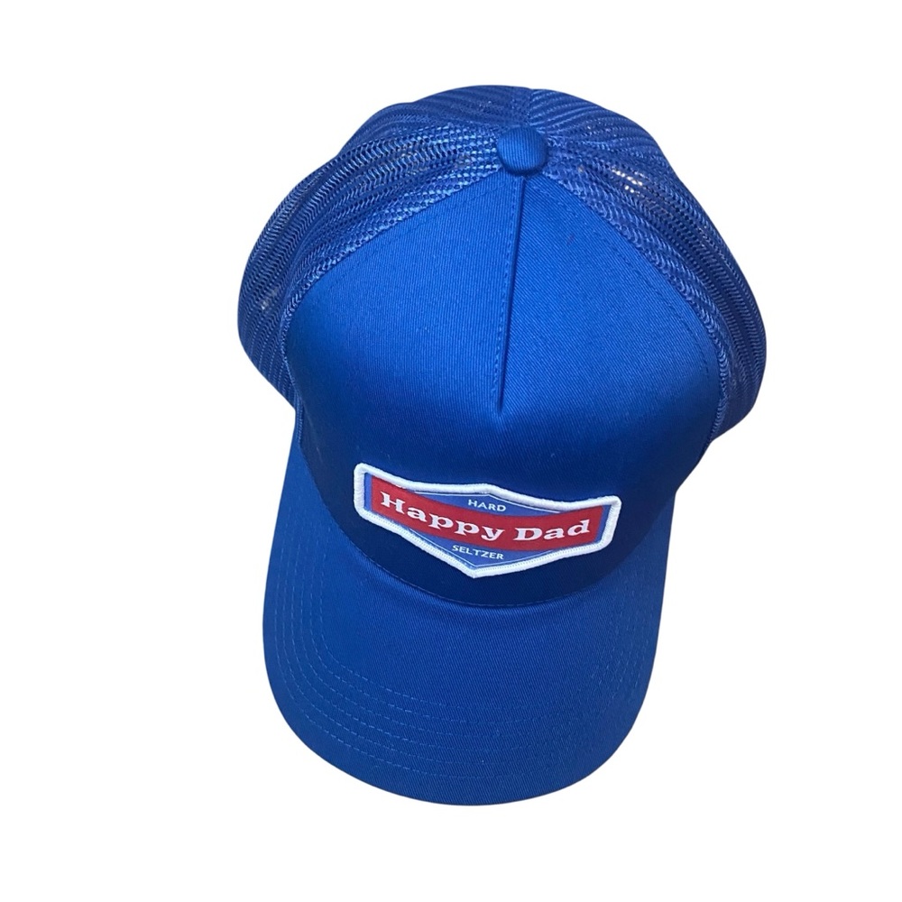 Happy Dad Hard Seltzer Blue Trucker Snap Back Hat